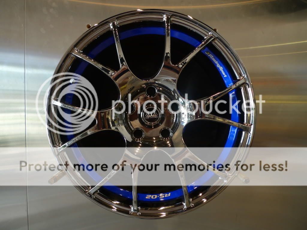 Blue Chrome Wheels
