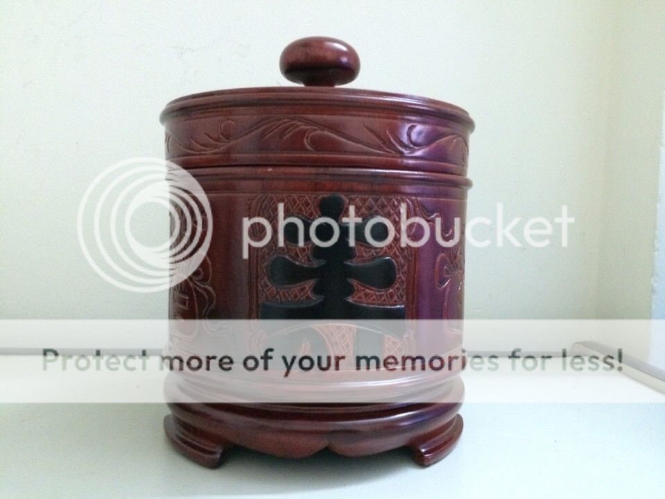 Bán lộc bình, hồ lô, thiểm thừ, bộ đồ thờ gỗ - 39